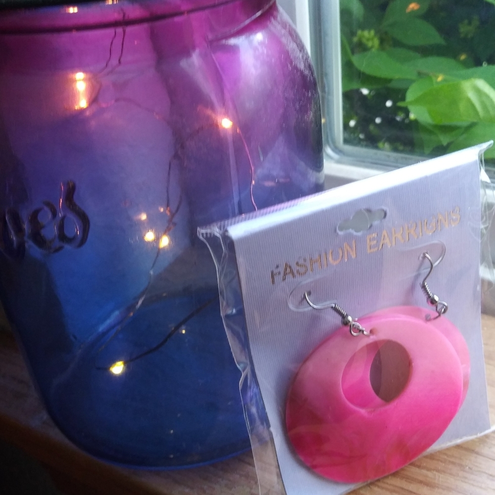 Pink Seashell Earrings